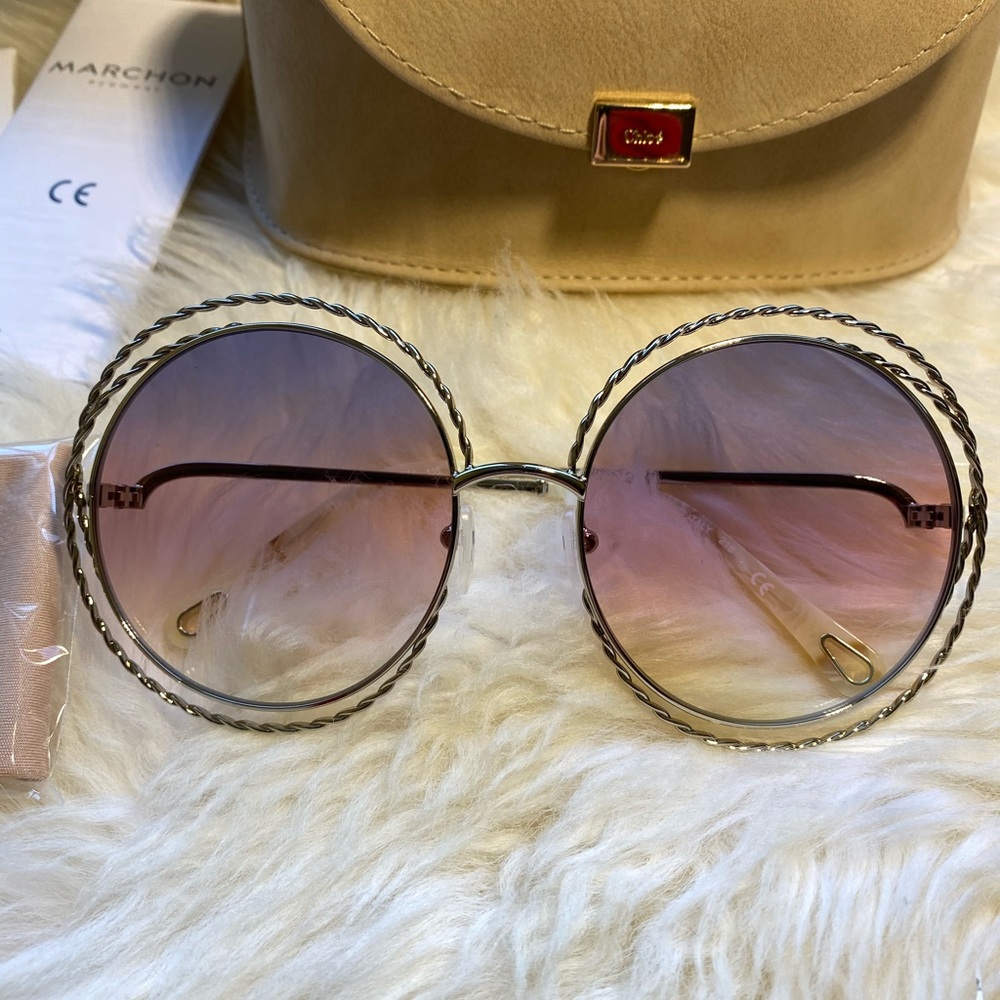 New authentic Chloe rainbow round sunglasses - Picture 2 of 9